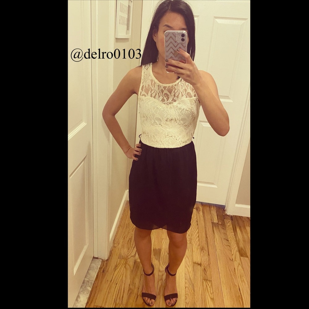 🌹Black & white sequence dress 🌹